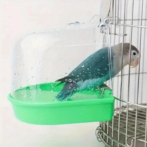Classic caged bird bath - bird, aviary