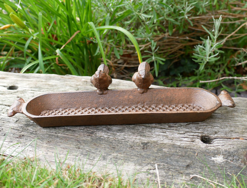 Rustic cast iron bird feeder - rustic,