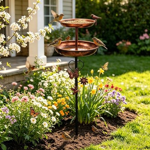Bird hotel feeder bath with - hotel,