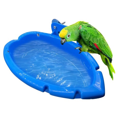 Blue bird bath tray - tray, plastic