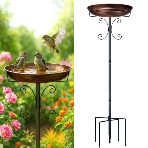 Inch metal bird bath - inch,
