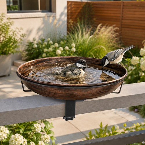Hanging bird bath balcony - hanging,