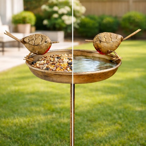 Garden bird bath feeder - garden,