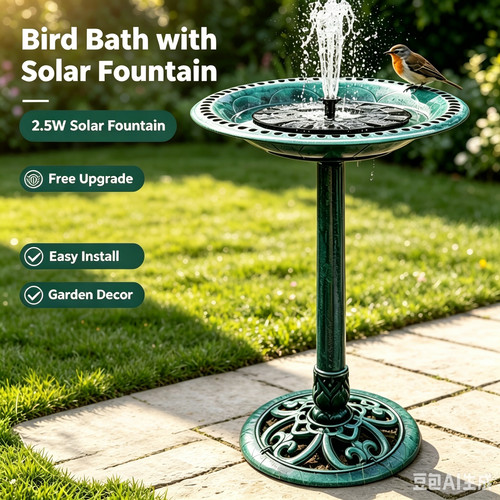 Garden bird bath - bird,