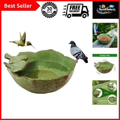 Bird feeder and bath - feeder, ceramic