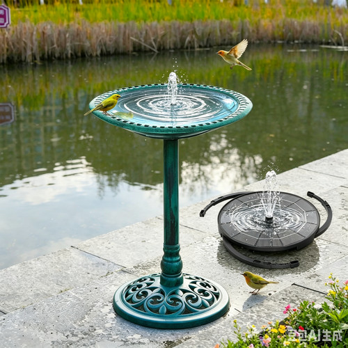 Outdoor garden bird bath - bird,