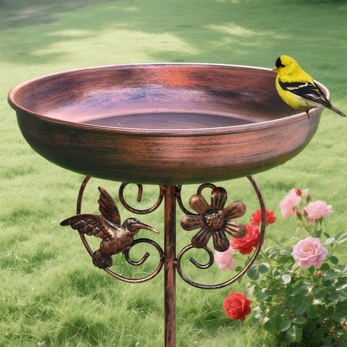 Outdoor patio garden bird bath - patio,