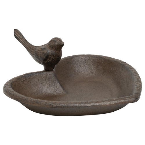 Cast iron bird feeder bath - iron,