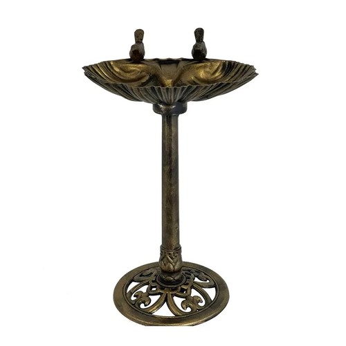 Garden patio bronze bird bath - bronze,