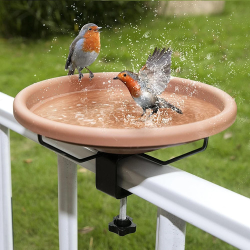 Inches bird bath bowl deck - inches,