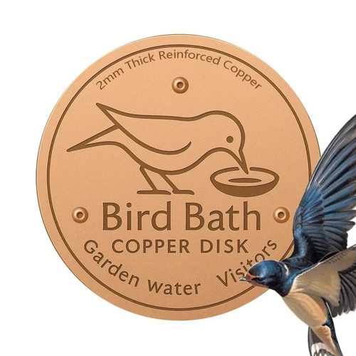 Bird bath copper disk for - disk,