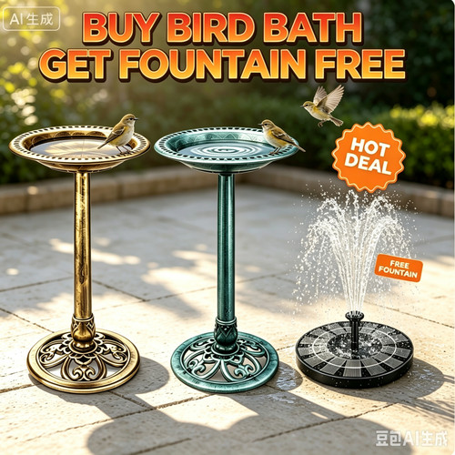Outdoor garden bird bath - garden,